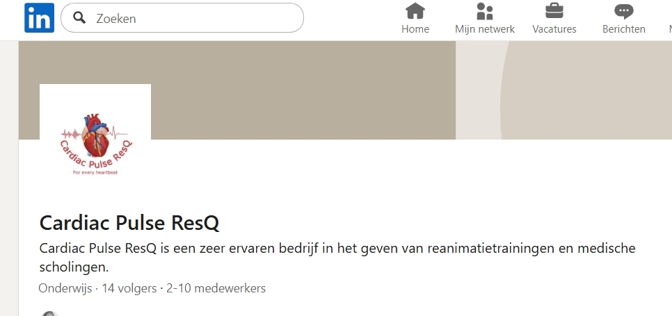 We zitten op Linkedin.