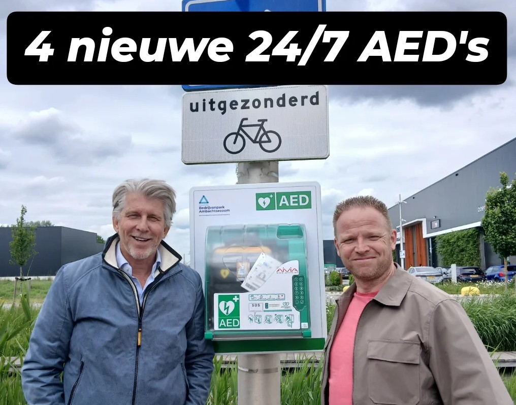  Vier nieuwe 24/7 AED’s maken Ambachtsezoom hartveiliger.
